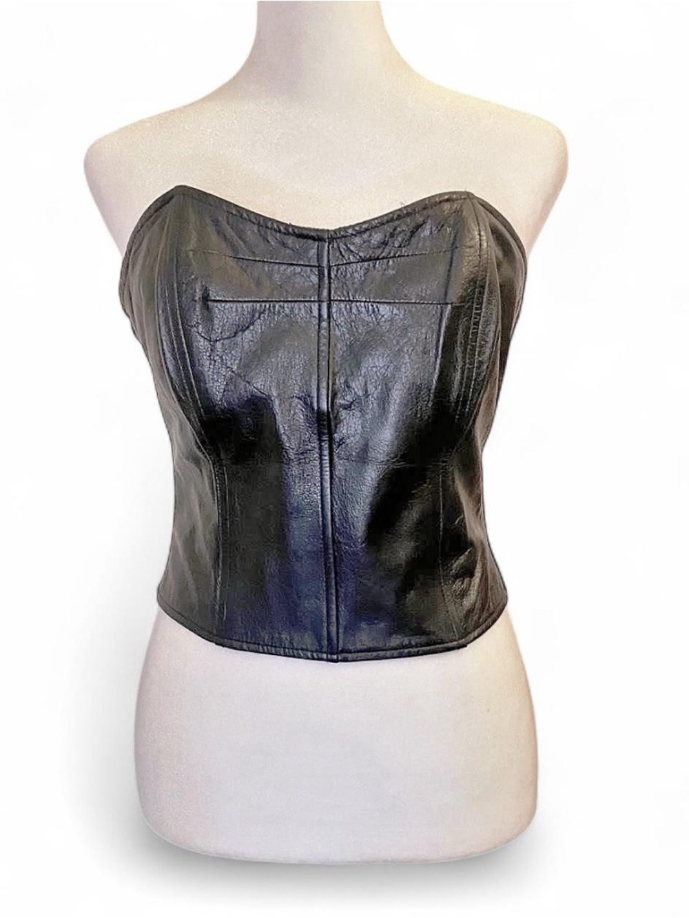 🖤 Timeless Leather Elegance | Wilsons Genuine Leather Bustier